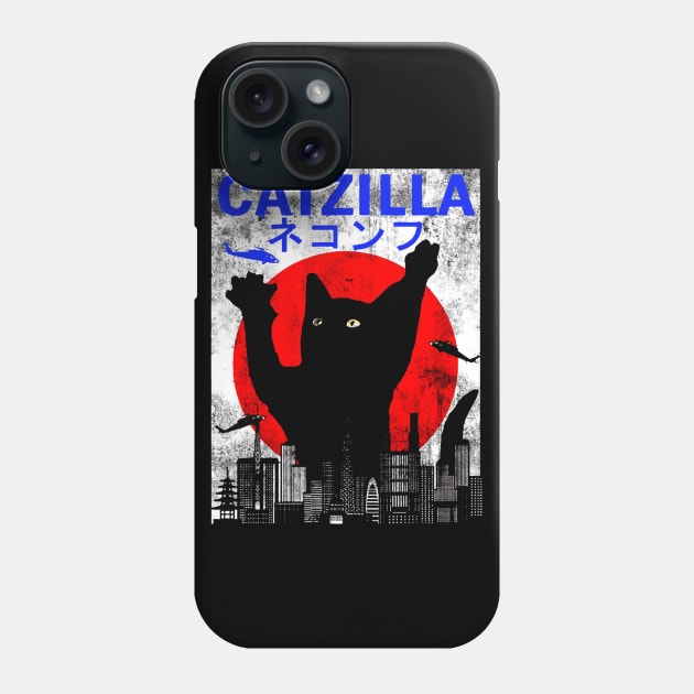 Catzilla Alannah Phone Case by Mark Fabian