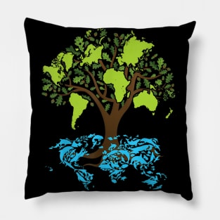 save the planet Pillow