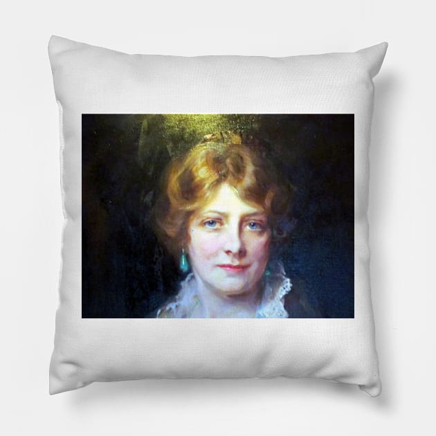 Portrait of a Lady Pillow by JohnDalkin