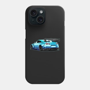 R35 gtr godzilla jdm vector art Phone Case