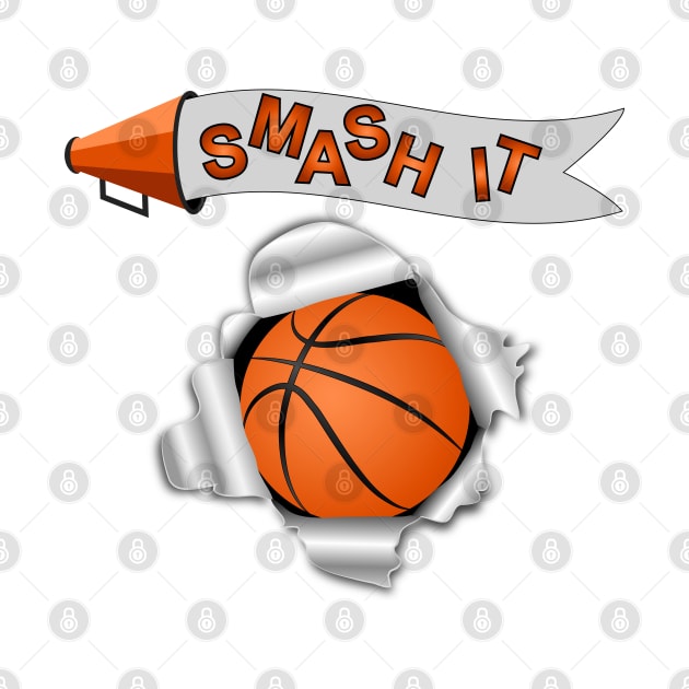 Smash It - Basketball by Designoholic