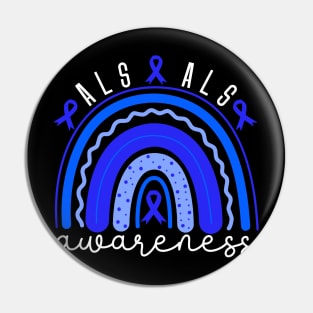 Als Awareness Als Rainbow Pin