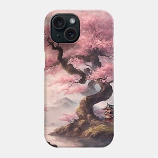 Japan Cherry Blossom Tree Landscape Scenery Phone Case