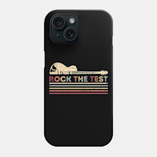 Rock The Test Guitar Teacher Test Day Testing Day Phone Case