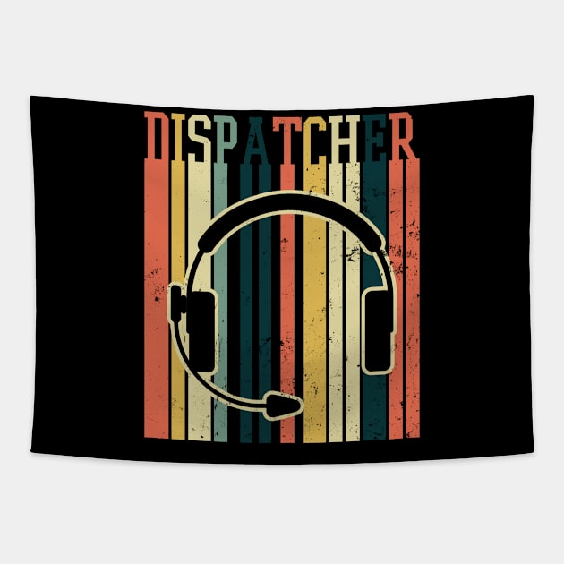 911 Dispatcher Shirt | Vintage Retro Gift Tapestry by Gawkclothing