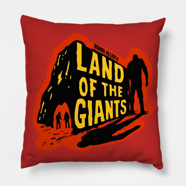 LAND OF GIANTS Pillow by TREJOart