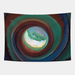 High Resolution Pond in the Woods by Georgia O'Keeffe Tapestry