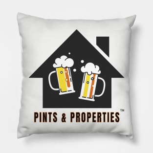 Pints and Properties Logo Pillow