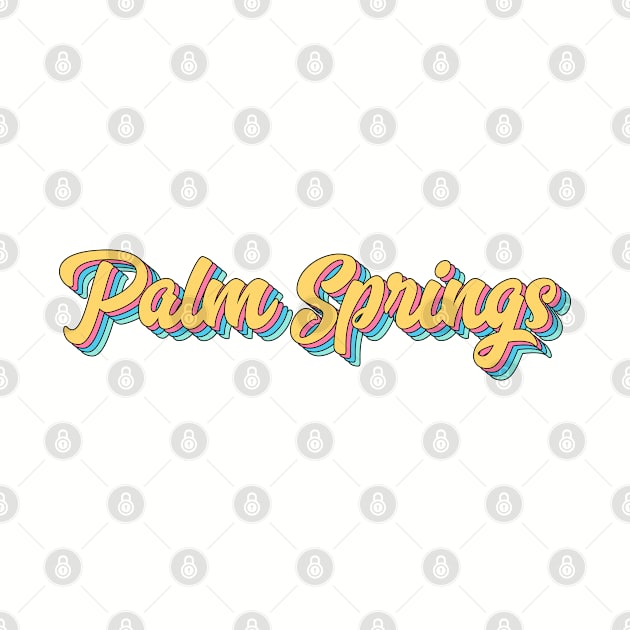 Palm Springs Retro Script by modeoftravel