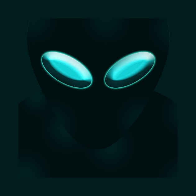 Alien glowing eyes by Capturedtee