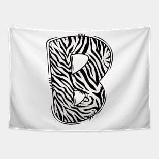 Zebra Letter B Tapestry
