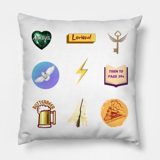 Magic Wizard School Sticker Pack Pillow