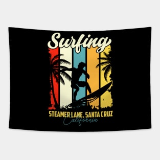 Surfing | Steamer Lane, Santa Cruz, California Tapestry