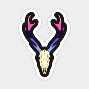 Omnisexual Pride Deer Skull Magnet