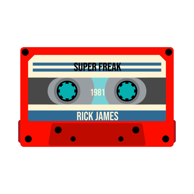 Rick James Classic Cassette Tape by PowelCastStudio