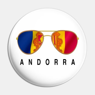 Andorra Sunglasses, Andorra Flag, Andorra gift , Andorran Pin