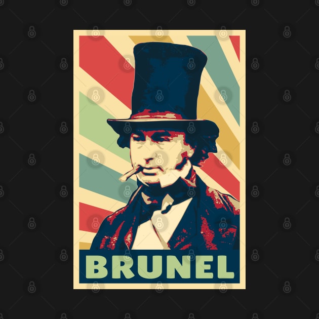 Isambard Kingdom Brunel Vintage Colors by Nerd_art