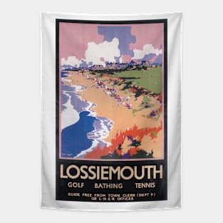 Lossiemouth, Scotland - LNER - Vintage Railway Travel Poster - 1920s Tapestry