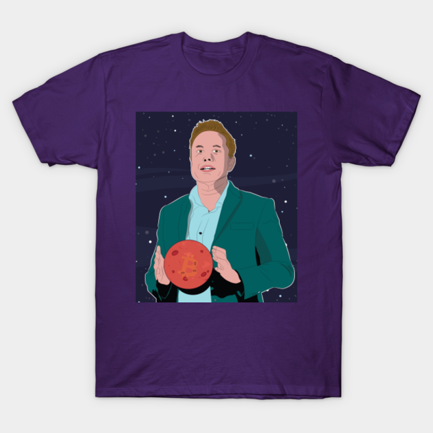 Discover Elon Hodl Mars - Elon Musk Occupy Mars - T-Shirt