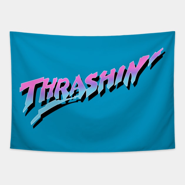 Thrashin Tapestry by triggerleo