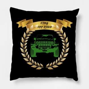 4x4 lifestyle design with classic jeep Pillow