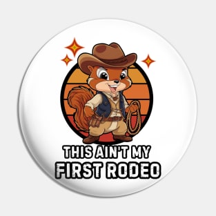 Squirrel Cowboy Pin