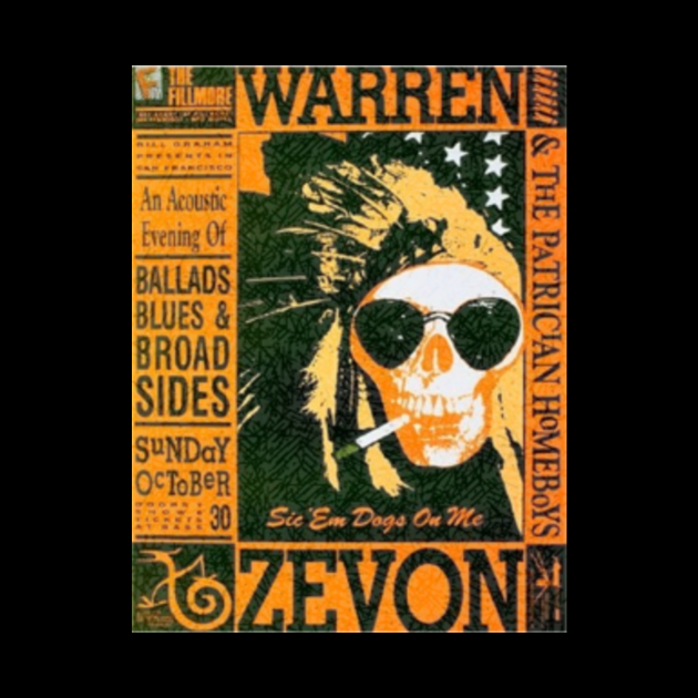 warren zevon poster