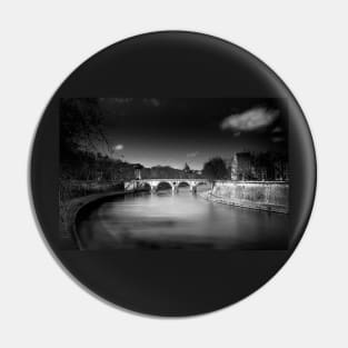 River Tiber and St Peters Basilica Vatican Pin