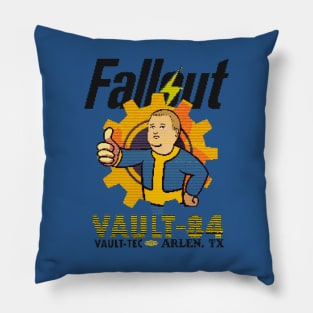 Vault  Boy Bobby pixelated Pillow