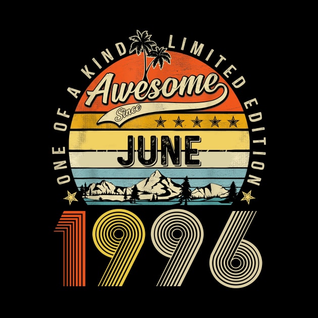 Awesome Since June 1996 Vintage 27th Birthday by Marcelo Nimtz