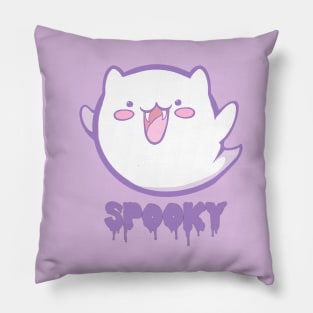 Spooky Ghost Cat Pillow