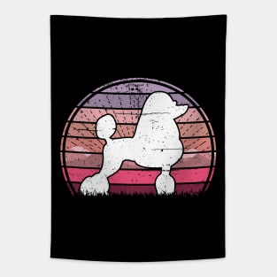 Poodle Sunset Tapestry