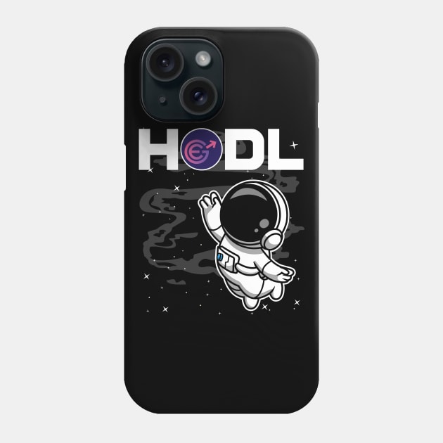HODL Astronaut Evergrow EGC Coin To The Moon Crypto Token Cryptocurrency Blockchain Wallet Birthday Gift For Men Women Kids Phone Case by Thingking About
