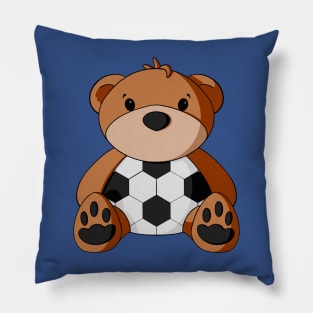 Soccer Teddy Bear Pillow