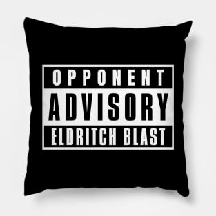 Opponent Advisory Eldritch Blast | DnD Warlock Class Pillow