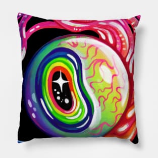 Rainbow Eyeball Pillow