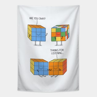 Cube friends Tapestry