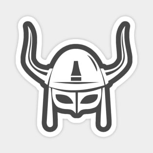 Minimalist Viking War Helmet From Norse Mythology Magnet