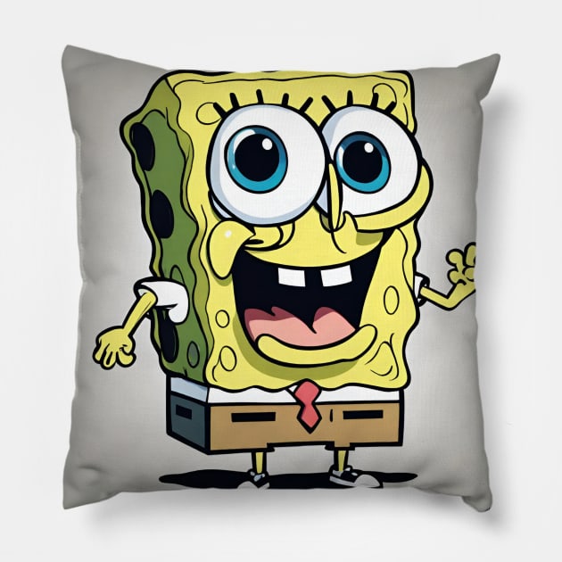 Spongebob !! Pillow by CurlyLamb