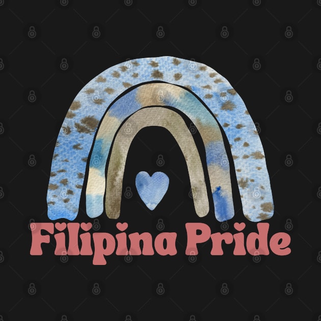 Philippines Filipina Pride w/ cute rainbow by CatheBelan