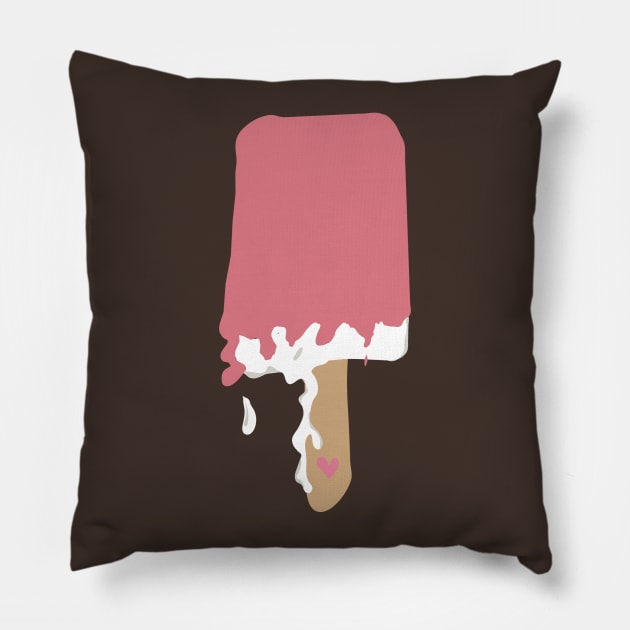 Strawberry Melt Pillow by SarahTheLuna