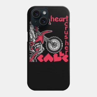 heart crusher valentines day bike boys Phone Case