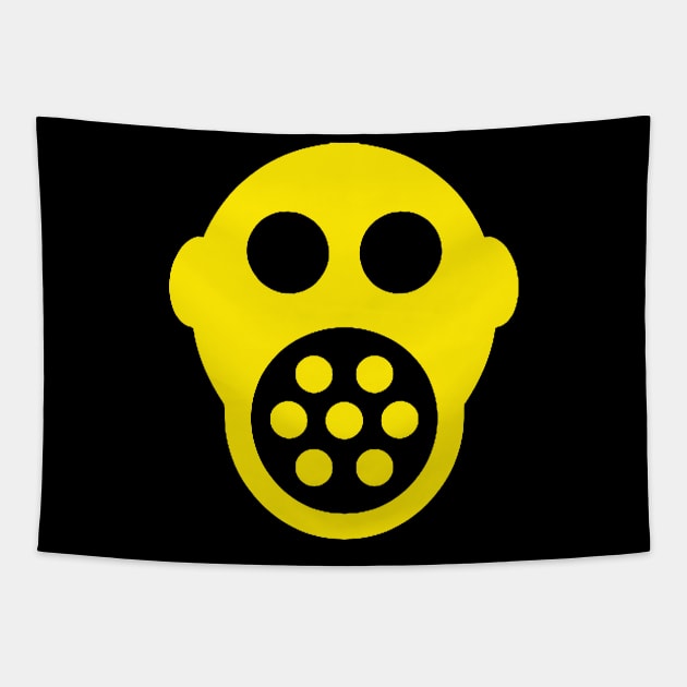 yellow mask Tapestry by Black mask brand