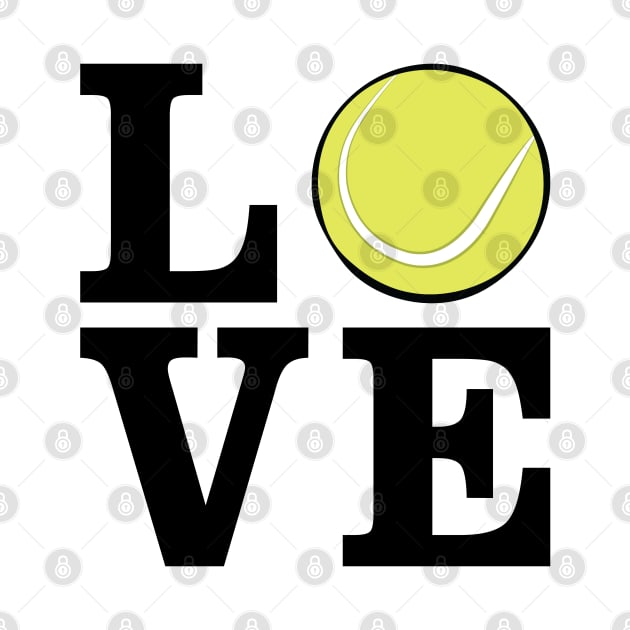 I Love Tennis by DesignWood-Sport