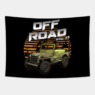 Willys MB jeep car offroad name Tapestry