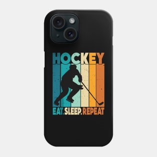 Eat Sleep Ice Hockey Repeat Phone Case