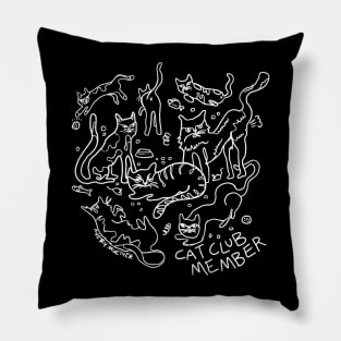 Cat Club Member Pillow