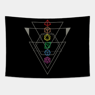 D&D Rainbow Dice Tapestry