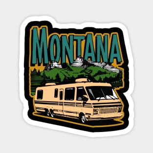 Vintage Montana Travel Magnet