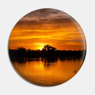 Reflected Golden Sunrise Pin